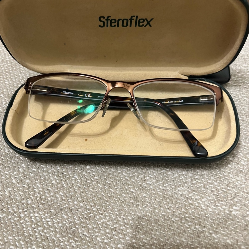 Sferoflex Brown and Black prescribed frame Eyeglasses